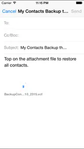 My Contacts Backup Pro (Easy contacts backup) screenshot 3