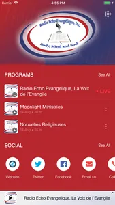 Radio Echo Evangelique screenshot 0