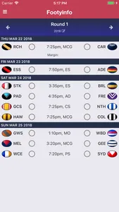 Footyinfo - Live AFL Scores screenshot 0