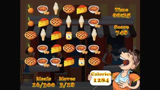 New Food Crush Free - Calorie Counter Jewels Game screenshot 0