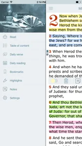 Holy Bible. New Testament. The King James Version screenshot 2