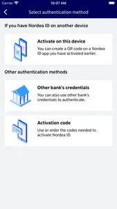 Nordea ID screenshot 4