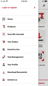 Hilti Mobile App screenshot 1