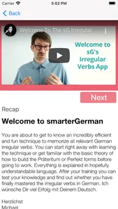 German Irregular Verbs Wizard screenshot 1