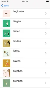 German Irregular Verbs Wizard screenshot 3