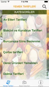 Yemek Tarifleri Pro - 1500 Yemek Tarifi ve Kalori, Vücut Kitle Endeksi screenshot 1