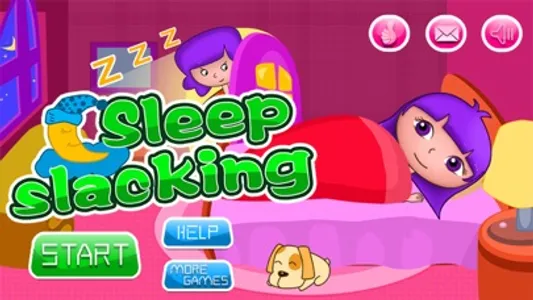 Anna sleep slacking game screenshot 0